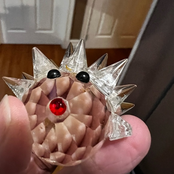 Vintage crystal small hedgehog - Picture 4 of 5